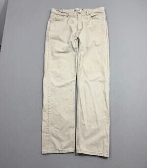 Vintage Levis 505 Regular Fit Jeans Men's 38x34 (Fits 36x33) Cream y2k 2008